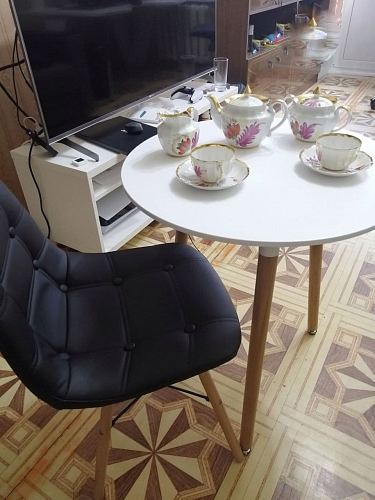 Деревянный стул Kvadro черный фото покупателя 2